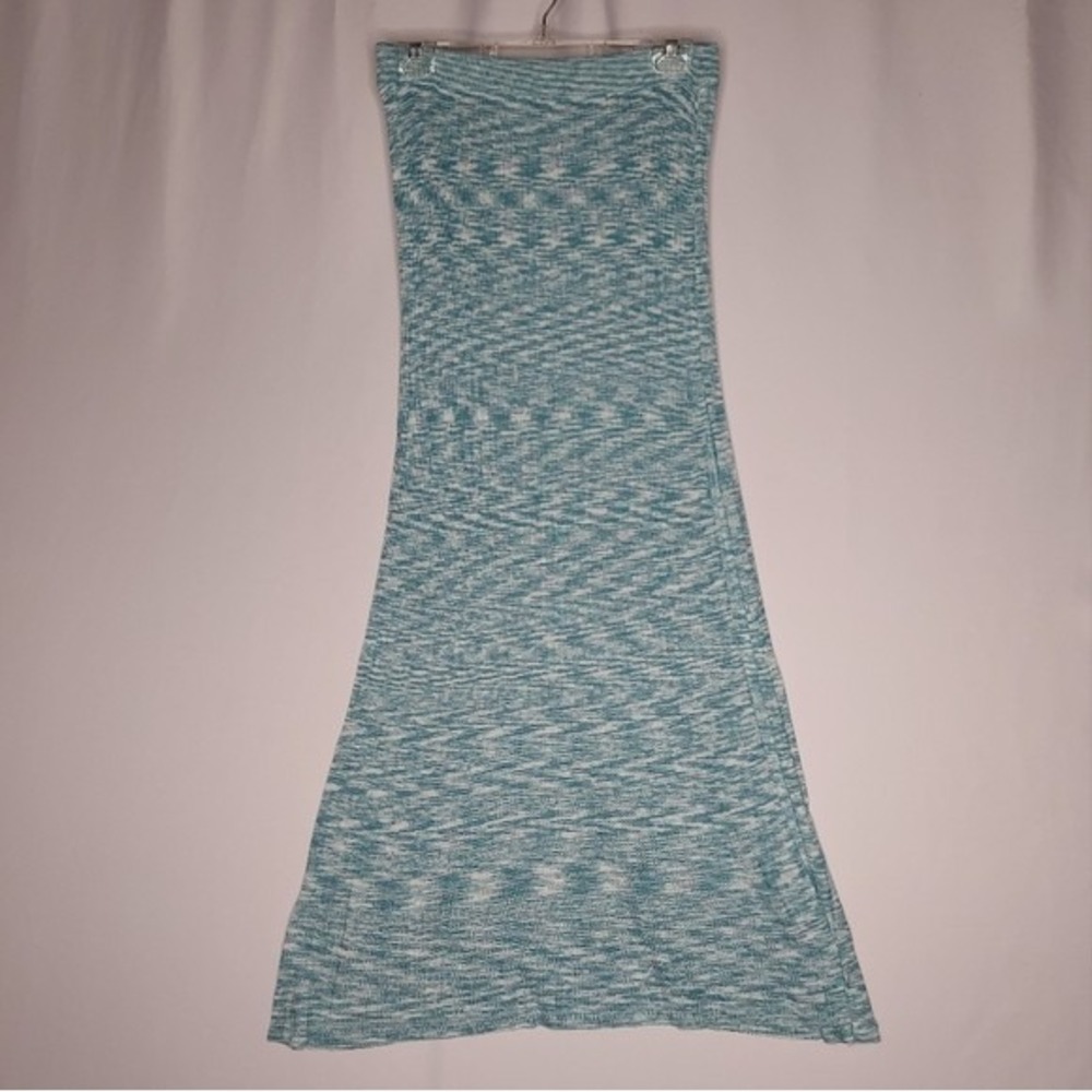 L Space Knit Skirt Top Set L/XL Halter Maxi Bodycon Zephyr Dye Festival Party